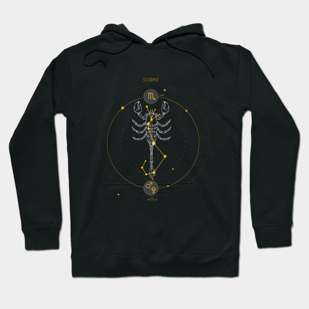 Scorpio star sign Hoodie by Petites Choses